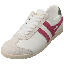 (4) Gola Bullet Pure Womens Fashion Trainers in White Fuchsia