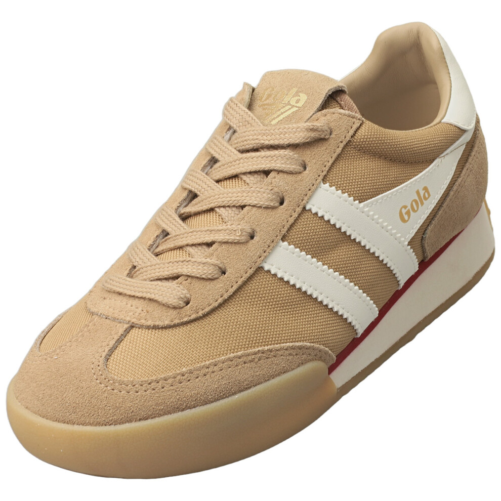 New Gola Women's (6) Pacer Fashion Trainers In Caramel Brown Clb797lc