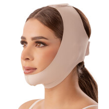 Chin Strap for Double Chin with Adjustable Dual Velcro Face Lift Effect XXLarge Beige