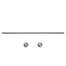 320 mm X M8 Roestvrijstalen Draadstang, Zilverkleurige Staaf