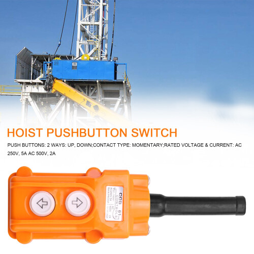 Water Proof Hoist Crane Pendant  Down Station Pushbutton 2