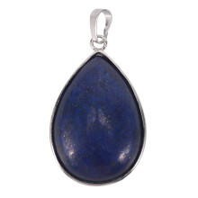Lapislazuli Edelstein Halsketten Anhaenger 1.42 x 1.02 "HEISS