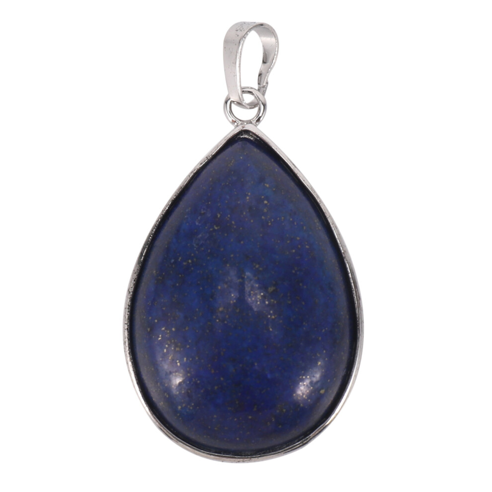 Lapis Lazuli Gemstone Gem Necklace Pendant 1.42X1.02" Hot 4713726985334