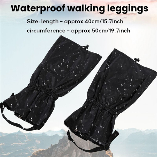 Waterproof walking gaiters gators hiking climbing camping 1
