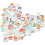 100Pcs Mixed Painted Letter Alphabet Wooden Sewing Button Scrapbooking 1