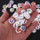 100Pcs Mixed Painted Letter Alphabet Wooden Sewing Button Scrapbooking 9