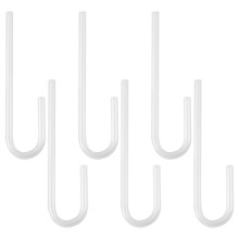 6pzs Tuberia de acrilico Curva de tubo en forma de u para Sistema / difusor Co2 acuario