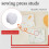 50 pcs T3 KAM SNAPS press studs Scrapbook Sewing buttons white 2