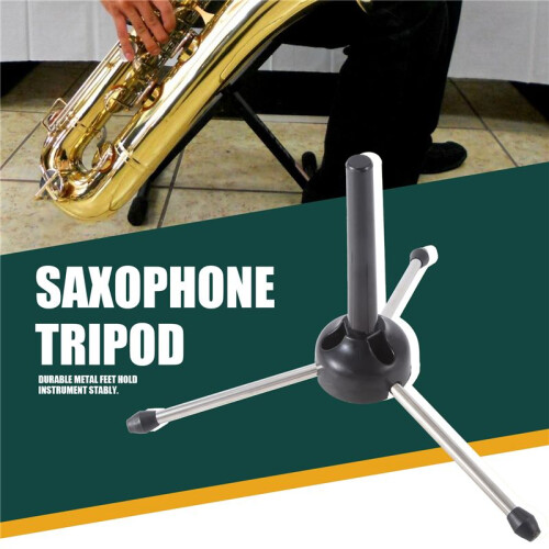 Foldable Tripod Holder Stand for Oboe Flute Clarinet Saxophone Wind Instrument 2