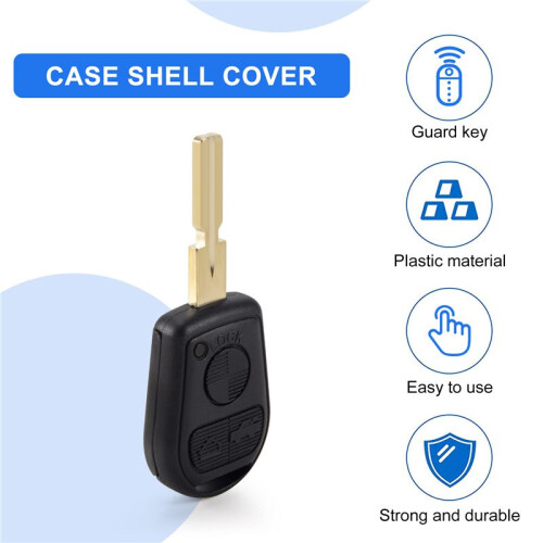 Uncut Replacement 3 Button Car Remote Key Keyless Shell Case for  E31 E32 E34 E36 E38 E39 E46 Z3 2