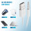 3.5mm Plug Audio AUX to USB 2.0 Plug Adapter Charging Cable 1M White 5