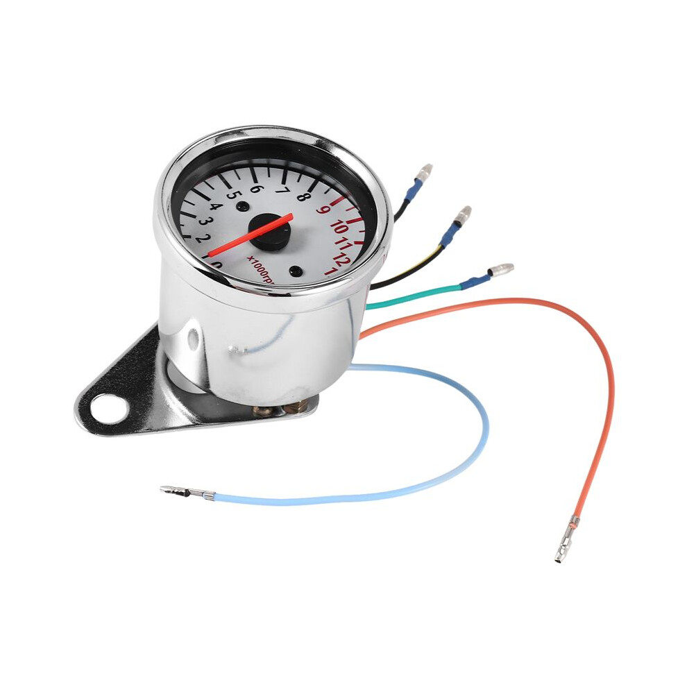 Universal Motorcycle Scooter 13000Rpm Analog Tachometer Gauge Night Light 4713056173678