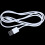 3.5mm Plug Audio AUX to USB 2.0 Plug Adapter Charging Cable 1M White 10