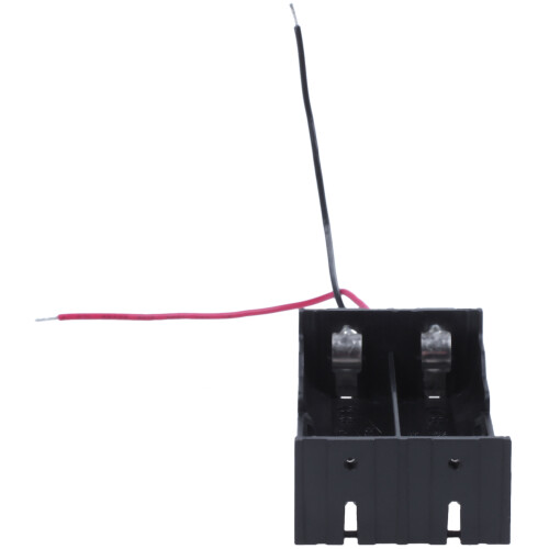 Plastic 2 x 3.7 V 18650 Battery Holder Case Black 2