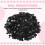 2000 pezzi Nail Art di cristallo di Flatback acrilico Perline Strass (Nero) 2
