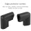 4Pcs Bumper Corner Protectors By Table  Baby Safety Black 6