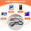 Prise casque 3.5 mm a 2 x cable audio RCA AV 3