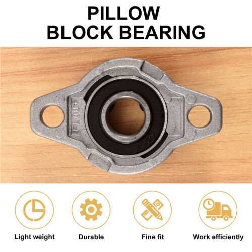 FL001 Alliage de zinc 12mm roulement a 2