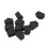 Ethernet Hub Port RJ45 Anti Dust Cover Cap Protector Plug 10Pcs Black 9