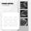 10 pcs Small round transparent plastic coin capsules box 25mm 6