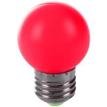 E27 Lumiere LED Ampoule en plastique Ampoule rouge chaude (puissance 0.5W, rouge)
