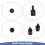 100Pcs M3 Thread 8mm+6mm PCB Fixed Nylon Hex Standoff Spacer Pillar 4