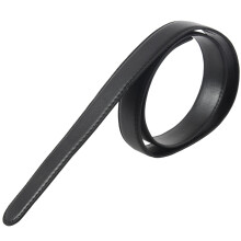 Ceinture En Cuir Automatique Avec Courroie À La Taille Pour Ruban De Luxe Pour Hommes Sans Boucle, Noir