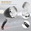 Retro Bicycle Bike Accessory Front Light Bracket Vintage 3LED Headlight (Black) 2