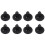 7mm Hole Plastic Rivets Fastener Auto Car  Bumper Push Clips 100 Pcs 5