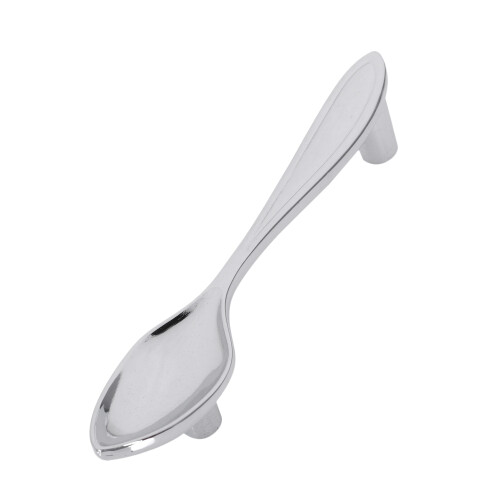 3 pcs Silver Kitchen cabinet Drawer Pull handles Knobs (Knife fork spoon)