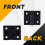 63mm x 50mm cabinet plastic hinge door hinges Hinge Black 3