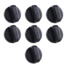 7 pcs. 8mm hole black gas stove cooker rotary  knobs for the kitchen