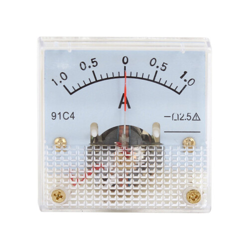 Class 2.5 Accuracy  0-1 A Ampere Analog Meter Ammeter 91C4