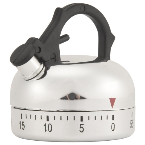 60 Minute Counting Teapot Shaped Kitchen Cooking Alarm Clock Timer Mechanical