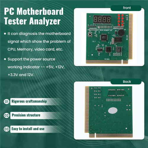 Diagnostic PCI 4-Digit Card PC Motherboard Post Checker Tester Analyzer Laptop 2