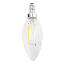Filament de Flamme de Bougie Edison E12 2W Cob Ajustable Ampoule Lampe Led 10 X 3.5Cm