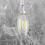 Dimmable E12 2W COB Edison Candle Flame Filament LED Light Bulb Lamp 10*3.5cm 6