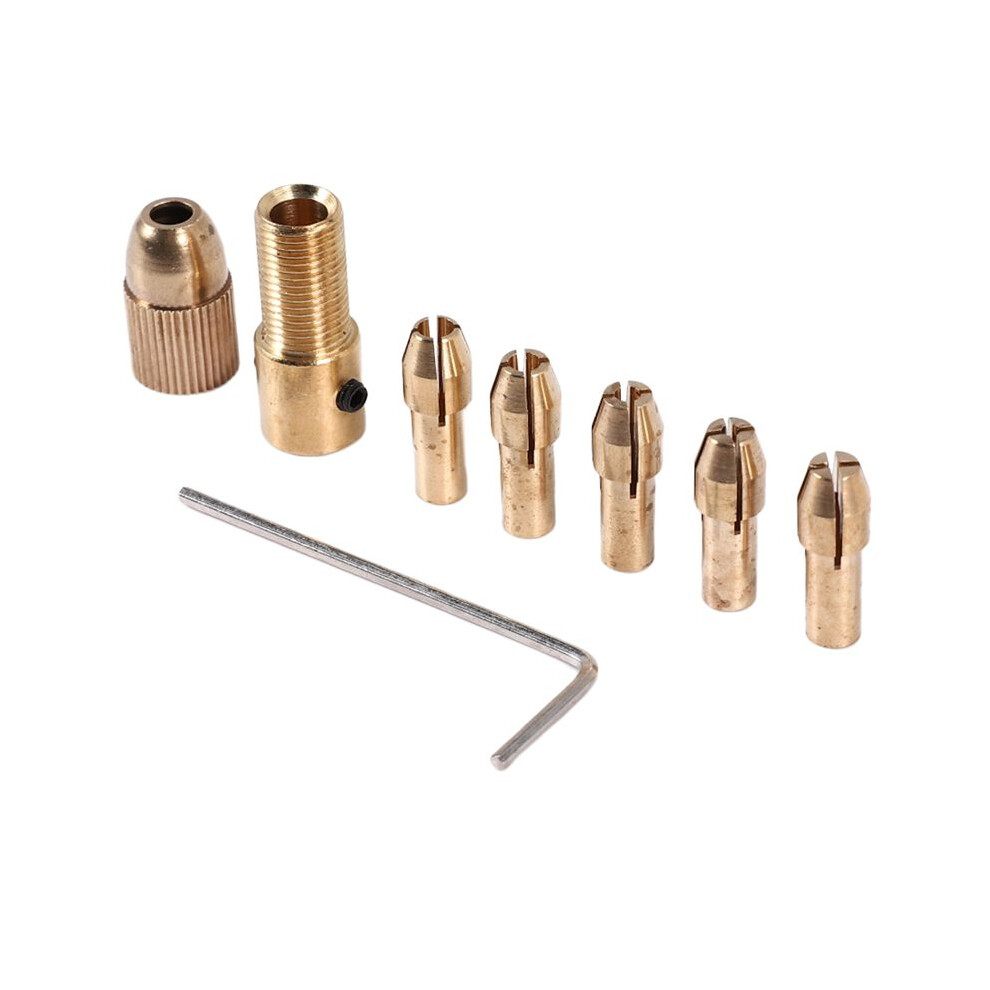 8Pcs 0.5-3Mm Small Electric Drill Bit Collet Twist Chuck Tool Kit 4712883952517