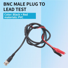P1011 BNC Q9 Male Double Dot Crocodile Oscilloscope Lead Test Probes Cable 1M