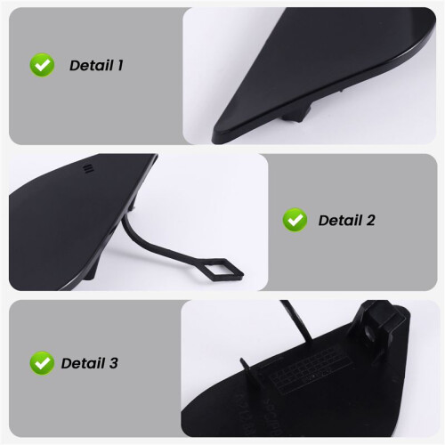 Front Bumper Tow Hook Cover Cap for  E-class W212 E300 E350 E400 E500 Black 2