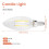 Dimmable E12 2W COB Edison Candle Flame Filament LED Light Bulb Lamp 10*3.5cm 7