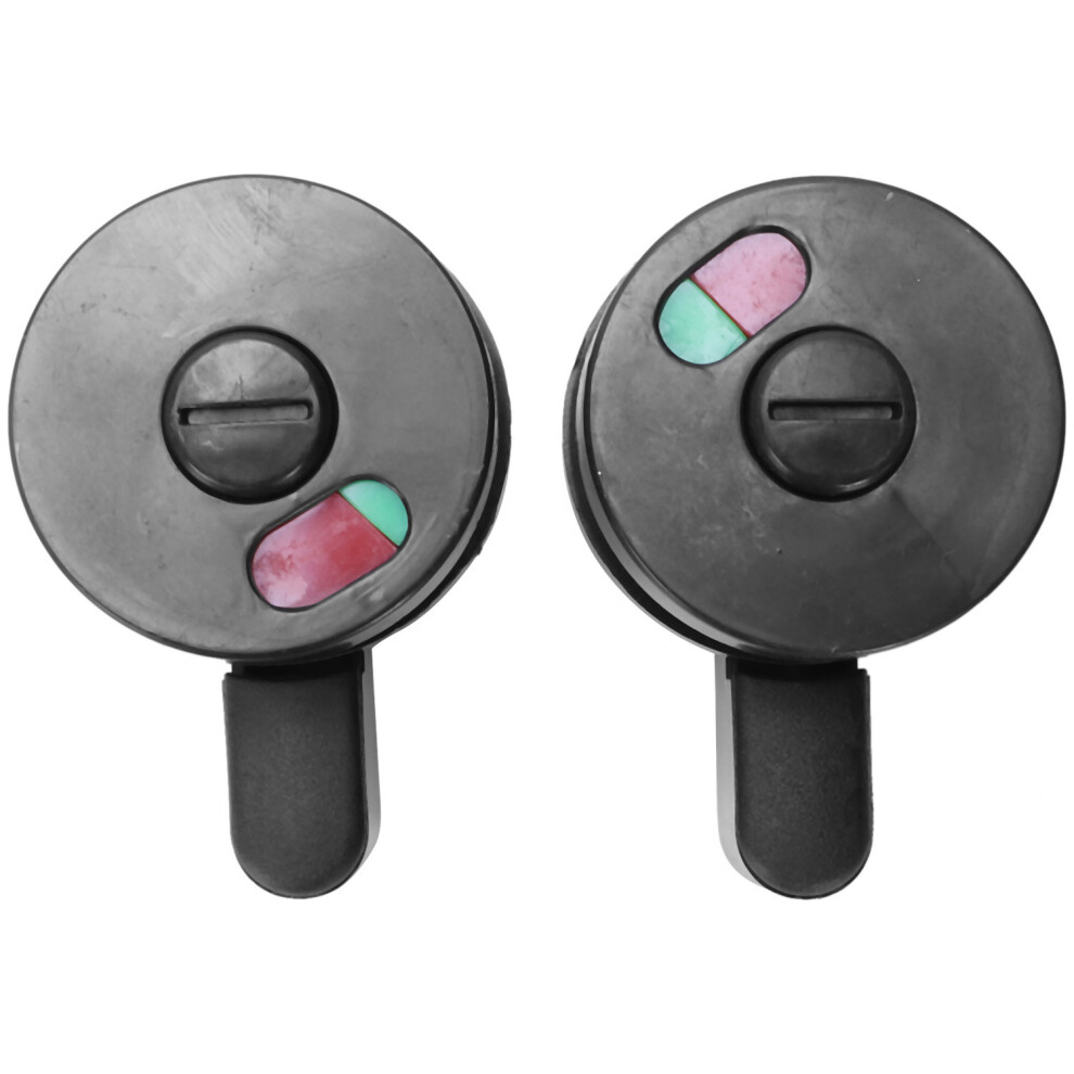 2Pcs Public Toilet Door Locking Rotating Red Green Indicator Knob Lock 6032026076848