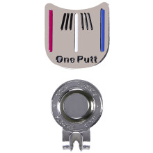 Magnetic cap clip removable metal one putt aiming set Color
