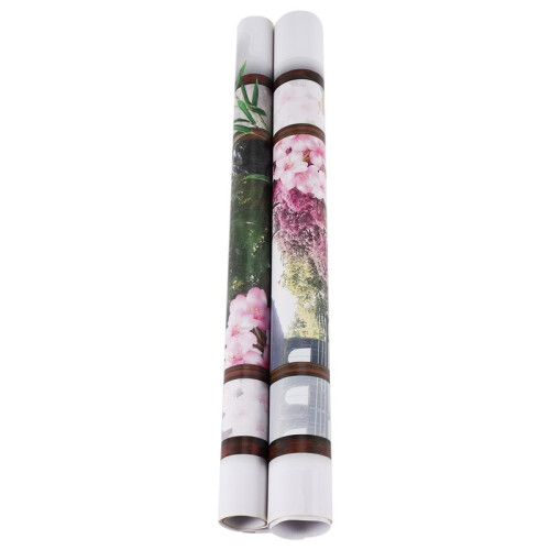 3D Window Sakura Peach Blossom Flower Art Wall Sticker Removable Decal Mural 1