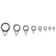 8 Pcs/Set Fishing Rod Guides Tip Fish 5-18Mm Dia Pole Repair Kit  Rings Eyes Set Rings Frame