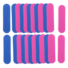 100Pcs Nail Files Double Color Wooden  Buffer Sanding 180/240 Disposable Manicure Tools