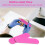 100Pcs Nail Files Double Color Wooden  Buffer Sanding 180/240 Disposable Manicure Tools 6