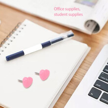 Heart shape 50pcs Plastic Quality Cork Board Safety Colored Push Pins Thumbtack Office School Accessories Supplies
