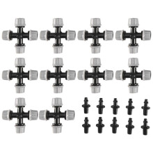 Greenhouse Humidifier Plant Misting Atomizing Nozzle Sprinkler Tee (10Pcs)