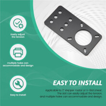 3D Printer - Aluminum Nema 17 Stepper Motor Mount Plate For CNC Machine 3D Printer for CNC Parts